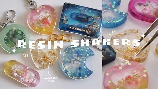 how I make resin shaker charms ☁️  watch me resin [upl. by Maxim518]