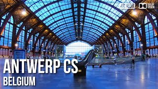 Antwerp Central Railway Station  🇧🇪 Belgium 4K HDR Walking Tour [upl. by Elacsap]