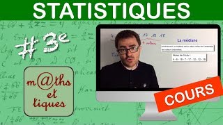 LE COURS  Statistiques  Troisième [upl. by Daveda]