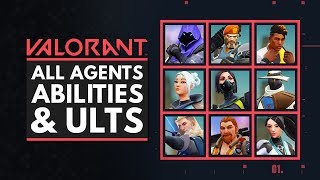 VALORANT  All Characters Abilities amp Ultimates [upl. by Venditti950]