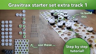 Gravitrax Starter set extra track 1 building tutorial [upl. by Wolk536]