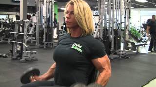 Training arms with Fabiola Boulanger IFBB Prowmv [upl. by Nahraf896]