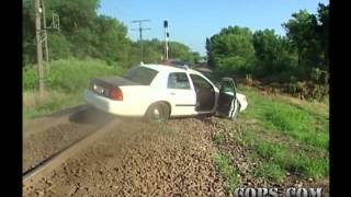 Stuck on the Tracks Officer Joe Morgan COPS TV Show [upl. by Gerick]