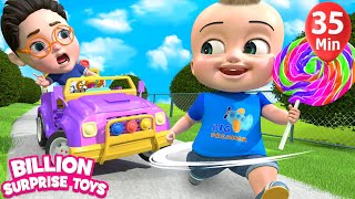 Kids Riding Toy Car  BST Kids Stories [upl. by Eecram]