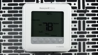 How to navigate and use the T6 Pro thermostat  Resideo [upl. by Ayram]