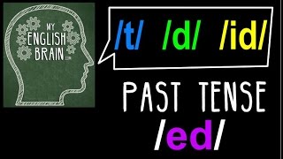 Past Tense ed Pronunciation My English Brain [upl. by Lener228]