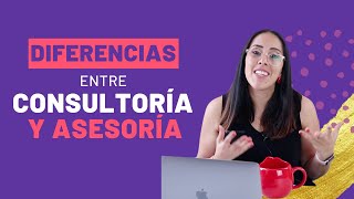 📌 DIFERENCIAS entre CONSULTORÍA y ASESORÍA  Para marcas personales [upl. by Annayek]