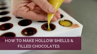 How to Make Hollow Shells amp Filled Chocolates [upl. by Manley]