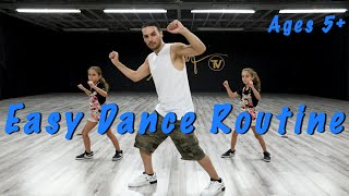 Easy Dance Routine  Hip Hop Dance Tutorial AGES 5  MihranTV [upl. by Lemire]