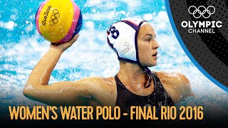 USA vs ITA  Womens Water Polo Final  Rio 2016 Replays [upl. by Yttel]