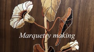 Marquetry making marquetry cabinet part 1 [upl. by Chamkis]