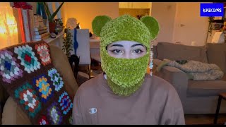 Pierced Bear Balaclava Crochet Tutorial  KAZCLOPS [upl. by Aurelius]