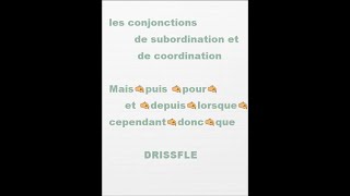 les conjonctions de subordination et de coordination [upl. by Lemahs824]