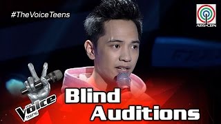 The Voice Teens Philippines Blind Audition Franz Dacanay  Right Here Waiting [upl. by Holman930]