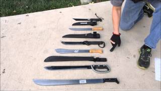 Machete Review Gerber Jr SOG Sogfari Tramontina United Cutlery [upl. by Donald]