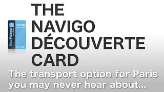 The transport option for Paris you may never hear about The Navigo Découverte [upl. by Asylla]