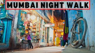 Mumbai India  4K HDR Night Walking Tour [upl. by Enilamme645]