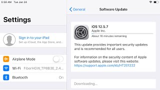 How to update iPad iOS 1257 [upl. by Cranston52]