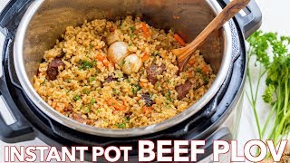 How To Make Instant Pot Rice Recipe Beef Plov Recipe [upl. by Menon]