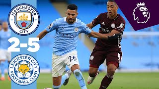 HIGHLIGHTS  MAN CITY 25 LEICESTER CITY PREMIER LEAGUE [upl. by Ylil458]