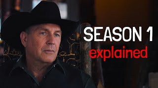 YELLOWSTONE Season 1 Explained  Recap amp Breakdown [upl. by Nnaira397]