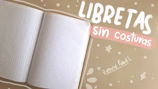 Haz una libreta SIN COSTURAS  ideal para bullet journal  reciclada ✨ [upl. by Ag]