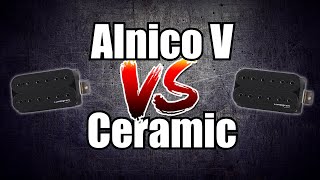 Alnico V vs Ceramic Guitar Pickup Magnets [upl. by Vonny977]