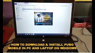 How to Download amp Install PUBG Mobile On PCLaptop In Windows 7810 Easy And Fast Method [upl. by Yelsnit580]