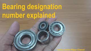 Bearing designation numbers  code explained [upl. by Bilak833]