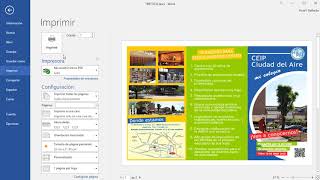 CÓMO IMPRIMIR UN TRÍPTICO EN WORD [upl. by Ora]