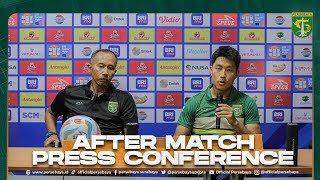 AFTER MATCH PRESS CONFERENCE  PERSEBAYA VS PSM MAKASSAR [upl. by Damle]