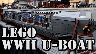 LEGO WWII German Uboat Submarine  Port Saint Nazaire [upl. by Niran7]