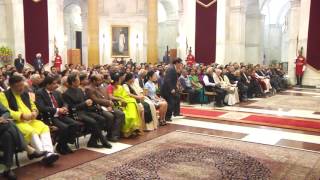 President Mukherjee presents ICCR ‘Distinguished Indologist’ Award to Prof Yu Long Yu of China [upl. by Dorie]