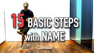 15 House Dance Basic Steps with Names 【Beginners】 [upl. by Ardeahp]