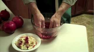 HOW TO OPEN A POMEGRANATE CLEAN WAY [upl. by Cleon]