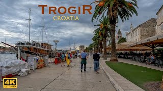 Trogir Croatia Walking Tour 4K [upl. by Orenid]