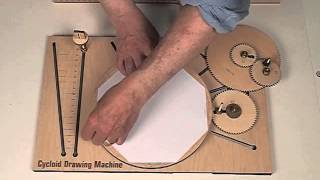 Cycloid Drawing Machine Center Gear Setup [upl. by Lachman]