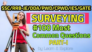 100 MOST IMPORTANT SURVEYING MCQ FOR COMPETITIVE EXAM WITH ANSWERS [upl. by Critchfield720]