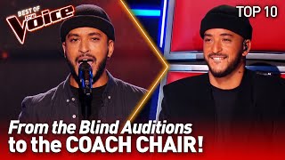 TOP 10  TALENTS who became COACHES in The Voice 😱 [upl. by Tatiana548]