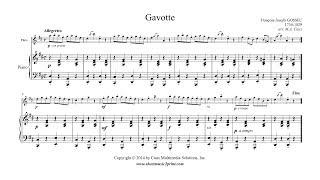 Gossec  Gavotte in D Major  Flute [upl. by Vanden]