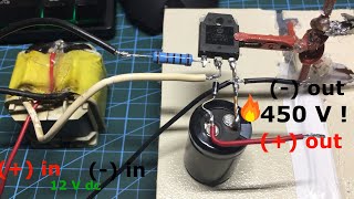 How To Make 12V to 450V Step UP Voltage Booster DCDC [upl. by Aimal]