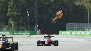 MONZA  Huge Crash Compilation  Worst Wrecks in Circuits History [upl. by Porush837]