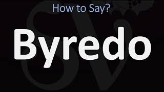 How to Pronounce Byredo CORRECTLY [upl. by Rehtae]