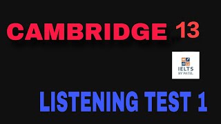 CAMBRIDGE 13 LISTENING TEST 1 WITH ANSWERS ll COOKERY CLASSES [upl. by Golub]