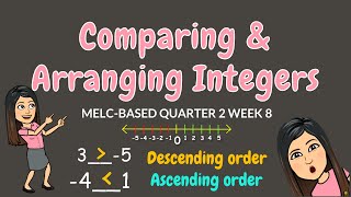 COMPARING amp ARRANGING INTEGERS  GRADE 6 [upl. by Retsam711]