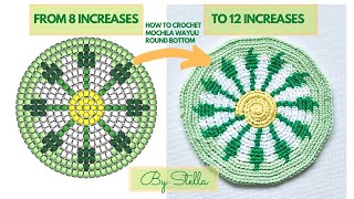 How to Crochet a Round Mochila Base For Beginners Step By StepMochila Bag Crochet EnglishBy Stella [upl. by Killy]