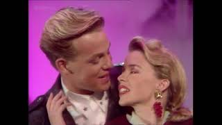 Kylie Minogue amp Jason Donovan  Especially For You Live TOTP 1988 [upl. by Nirrej]