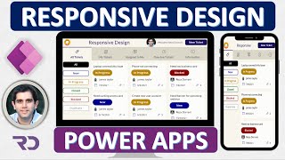 How to build Responsive Power Apps  Responsive Layouts Tabs Galleries amp Forms [upl. by Ahsert]