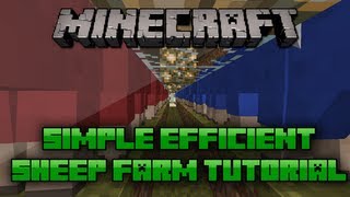 Minecraft Simple Efficient Stackable Sheep Farm Tutorial [upl. by Dorice496]