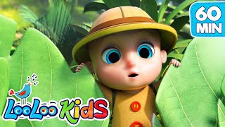 Down In The Jungle  S3EP15 Kindergarten Fun Highlights Compilation  LooLoo Kids Songs for Kids [upl. by Wichern303]